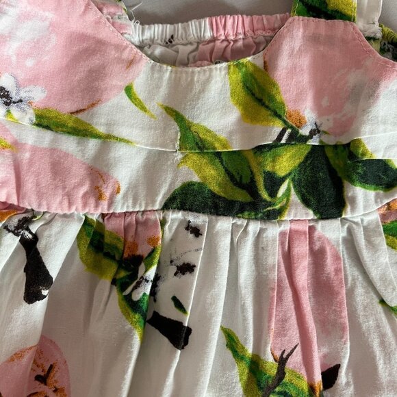 SLEEVELESS Summer Tank Dress Boutique Girls Size 6 Months with Diaper Cover - Picture 3 of 7